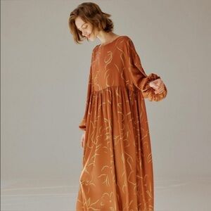 NAP Loungewear NWT Boho Maxi Print Dress Size S